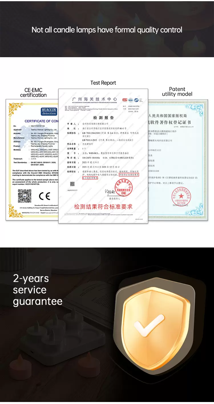 seis lámparas de vela