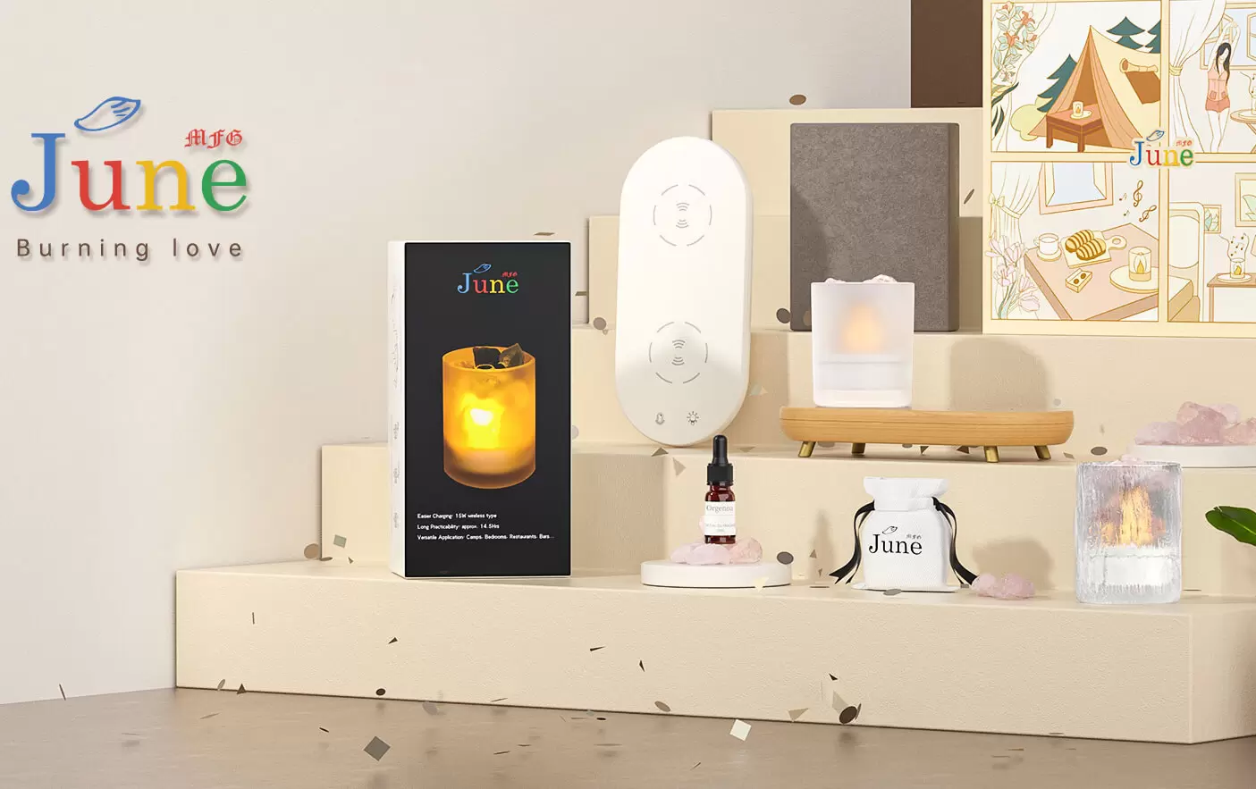 l&aacute;mpara calentadora de velas