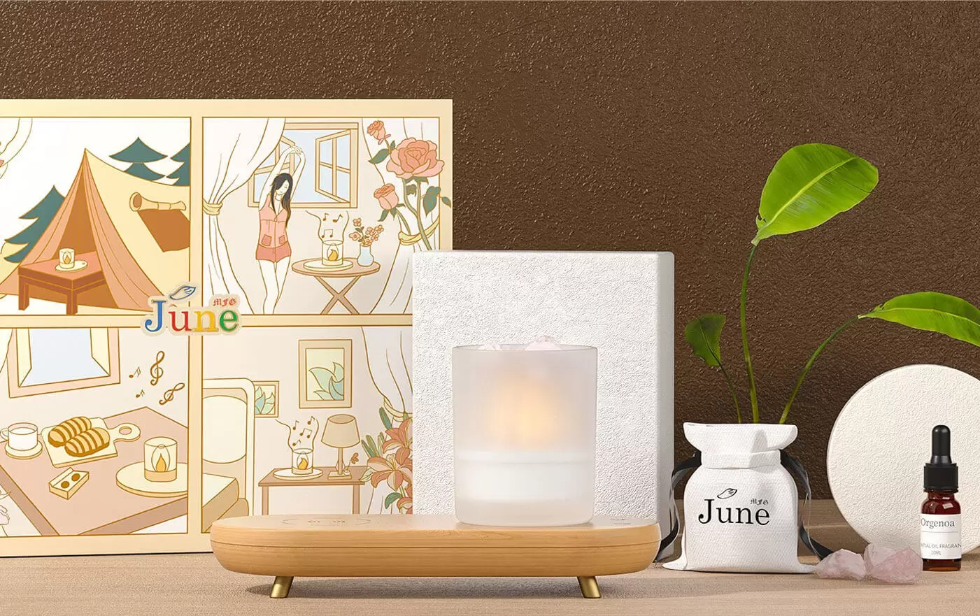 l&aacute;mpara calentadora de velas